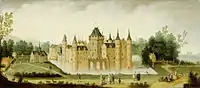 View of Egmond Castle, by Claes Jacobsz van der Heck (1638), Rijksmuseum Amsterdam
