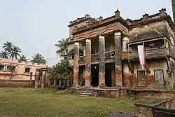 Former mansion of Ghosh Chowdhury Zamindar, currently a historical landmark of Barnia