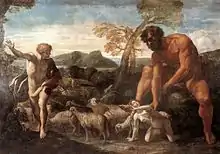 Giovanni Lanfranco: Norandino and Lucina Discovered by the Ogre, oil on canvas, c.&nbsp;1624