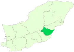 Location of Minudasht County in&nbsp;Golestan&nbsp;province
