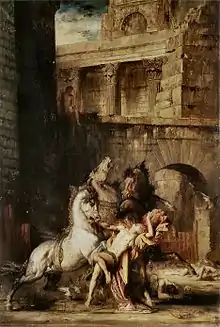 Diomedes Devoured by his Horses (1865), 140 x 95.5 cm, Musée des Beaux-Arts de Rouen