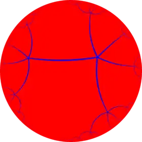 Order-5 apeirogonal tiling