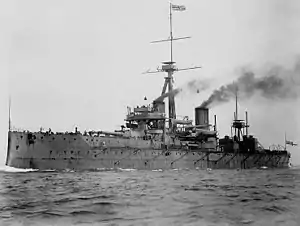 The all-big-gun steam-turbine-driven dreadnought battleship HMS&nbsp;Dreadnought