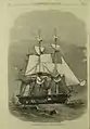 HM Steam-Corvette Racoon, 22 Guns, 1863. Fitted out for Prince Alfred's arrival.
