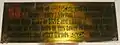 St John the Baptist Church, Hagley, brass tablet commemorating the dedication of the church bells to Canon William Henry Lyttelton (1820–1884)