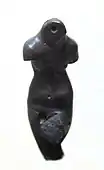 Male dancing torso; 2400–1900&nbsp;BC; limestone; height: 9.9&nbsp;cm; National Museum (New Delhi)