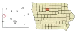 Location of Bradgate, Iowa