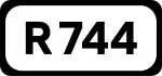 R744 road shield}}