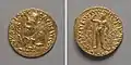 Coin of the Kushan empire, king Vima Kadphises, Cleveland Museum of Art