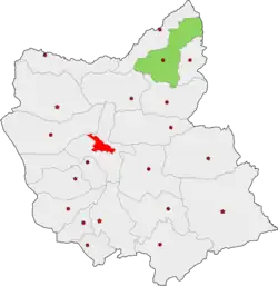 Location of Kaleybar County in&nbsp;East&nbsp;Azerbaijan&nbsp;province