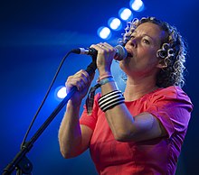 Rusby performing at the 2014 Cambridge Folk Festival