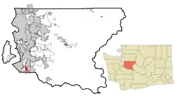 Location of Algona in King County