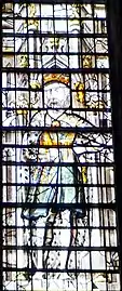 Detail of King Ine,  Wells Cathedral (14th c.)