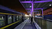 Geku railway is a railway connecting Golmud and Korla, in western China. Construction started in November 2014 and was completed in 2020. The length of the line is 1,214 kilometres (754&nbsp;mi), joining Qinghai province and Xinjiang province. The investm