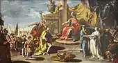 The Continence of Scipio; by Giambattista Pittoni; 1733; oil on panel; 96 × 56&nbsp;cm