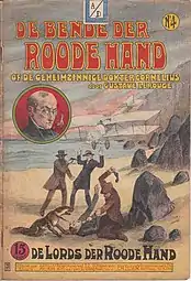 The adventures of Dr. Cornelius are translated and published abroad. Cover by Julien t' Felt&nbsp;[fr] for the Dutch version published in 1927.