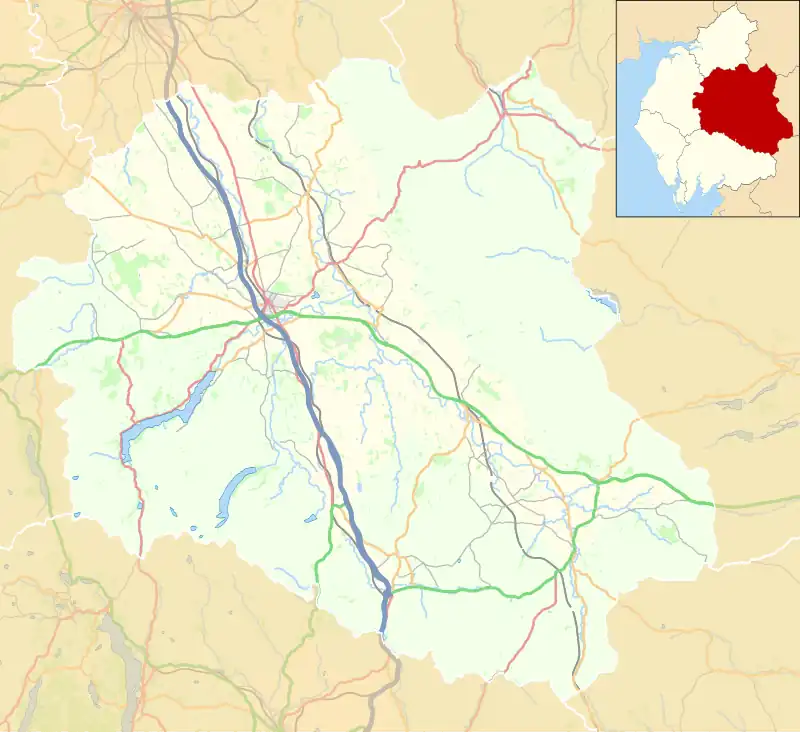 Croglin is located in the former Eden District