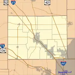 Ward is located in Boone County, Indiana