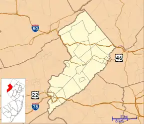 Sunfish Pond is located in Warren County, New Jersey