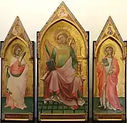 Lorenzo Monaco, Saint Laurent between Saint Ansano and Saint Margaret.