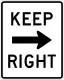 Keep right