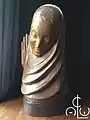 Madonna au Sourire by C.C. van Asch van Wijck, wood sculpture 57&nbsp;cm