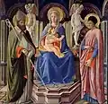 The Madonna and child with Saints Giusto and Clement (1449), Maestro della Natività di Castello
