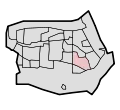 Location of Buitenoord district in Barendrecht