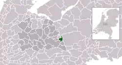 Highlighted position of Renswoude in a municipal map of Utrecht