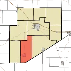 Location of Sand Creek Township in Decatur County
