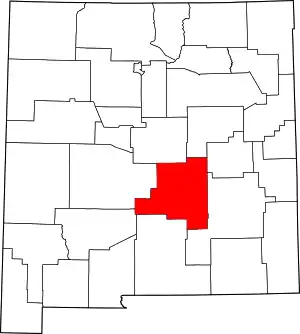State map highlighting Lincoln County