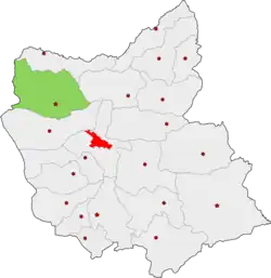 Location of Marand County in&nbsp;East&nbsp;Azerbaijan&nbsp;province