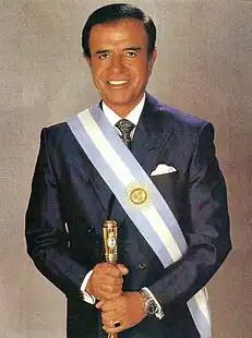 Image 15Carlos Menem served as President of Argentina from 1989 to 1999. (from History of Argentina)