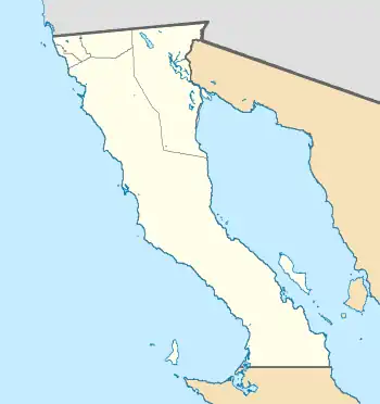 Location of Maneadero in Mexico