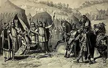 Miloš Obilić at the tent of Murad