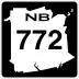 Route 772 marker