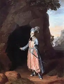 Nancy Hallam as Fidele in Shakespeare's Cymbeline (1771)