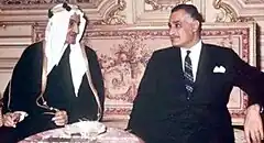 Image 24Faisal (left) and Nasser in Cairo, 1969 (from History of Saudi Arabia)