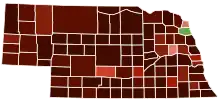 Image 16Map of counties in Nebraska by racial plurality, per the 2020 U.S. census
Legend

 

Non-Hispanic White&nbsp;&nbsp;40–50%&nbsp;&nbsp;50–60%&nbsp;&nbsp;60–70%&nbsp;&nbsp;70–80%&nbsp;&nbsp;80–90%&nbsp;&nbsp;90%+
Native American&nbsp;&nbsp;60–70% 

 (from Nebraska)
