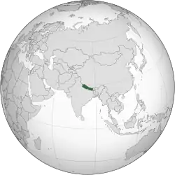 Location on the world map