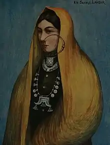 Image 6A 1905 painting of Nepalese woman (from Culture of Nepal)