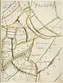 Aarlanderveen on a map of 1611.