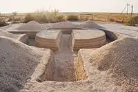 Yuri Shabelnikov&nbsp;[ru]. "New archaeology". Sand. 2014.