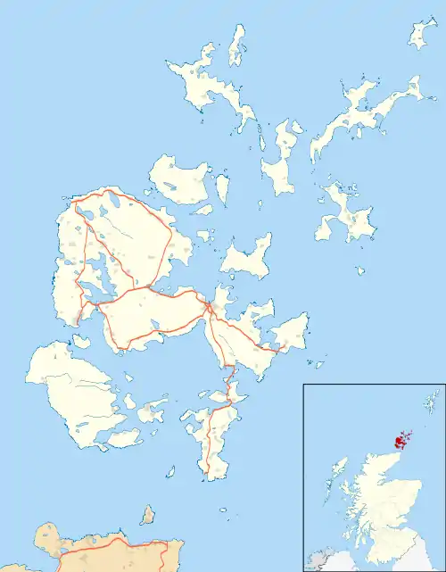 Tankerness is located in Orkney Islands