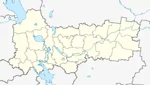 Gvozdevo is located in Vologda Oblast