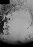 Sputnik Planitia - mosaic of closeup images(context; 14&nbsp;July 2015/10&nbsp;September 2015).