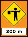 Flagman ahead in 200m