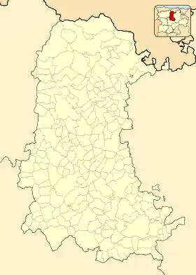 Location of Quintanilla de las Torres in the province of Palencia.