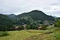 Hill above town