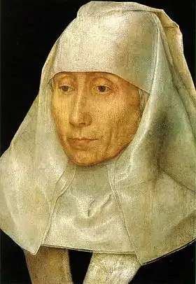 Hans Memling, Portrait of an Old Woman * (c. 1468–70), 25.6 x 17.7&nbsp;cm.